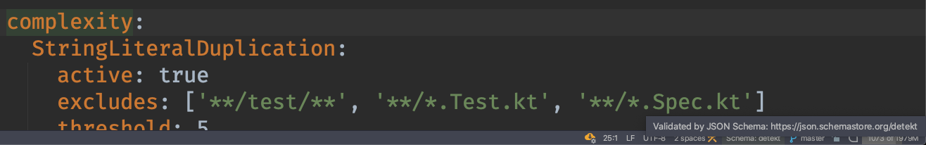JSON Schema validator on IntelliJ
